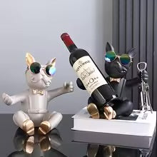 Bulldog Wine Statue